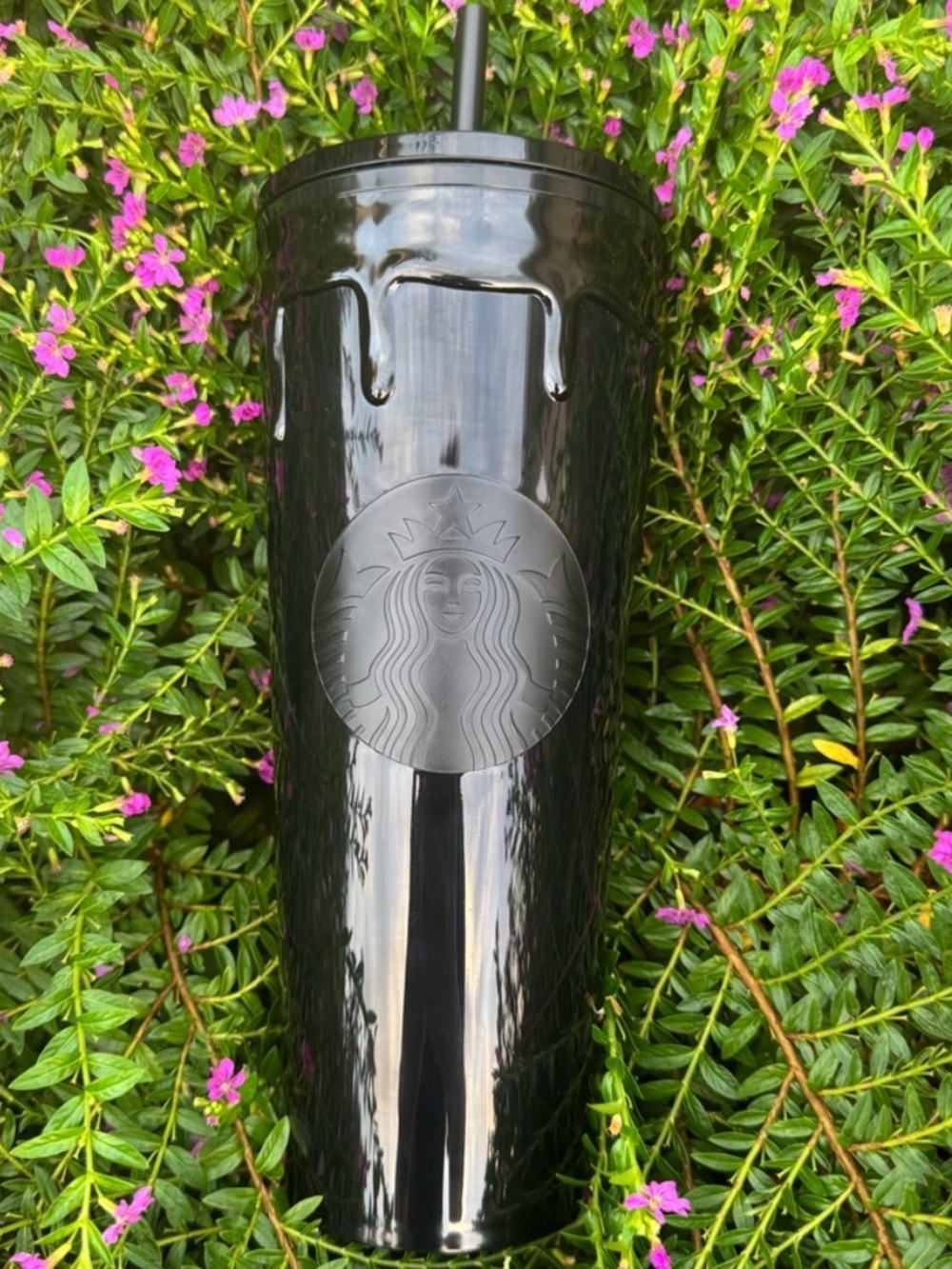 New Starbucks Halloween Black Slime Drip Venti Tumbler